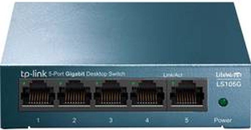 TP-Link - LiteWave LS105G - Unmanaged Switch - Zwart - Energiezuinig
