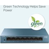 TP-Link - LS108G - Netwerk Switch - 8-poorts - Unmanaged - Groen Ethernet