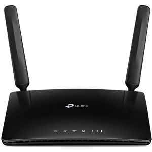 TP-Link Archer MR400 AC1200 Dualband 4G LTE WLAN-router (150 Mbit/s in download, gelijktijdige dualband, 300 Mbit/s (2,4 GHz) + 867 Mbit/s (5 GHz), vrij configureerbare LAN/WAN-poort) zwart