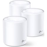 TP-Link Deco X20 Mesh WLAN Set (3 Pack), Wi-Fi 6 AX1800 Dual Band Router & Repeater, 2X Gigabit Ports für jede Einheit, empfohlen für Häuser mit 4-6 Schlafzimmern, Umfassender Jugendschutz, WPA3