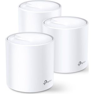 TP-Link Deco X20 - Mesh Wi-Fi Systeem - Wit - Wi-Fi 6 - 3-Pack