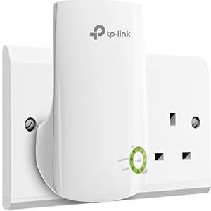 TP-Link N300 Universal Wi-Fi Range Extender, Broadband/Wi-Fi Extender, Wi-Fi Booster, Plug and Play, WPS, UK Plug (TL-WA854RE)