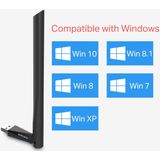 Mercurys - MU6H Adapter - WiFi USB 2.0 - AC650 - Zwart