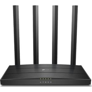 TP-Link Archer C6 Dualband Gigabit WLAN-Router (867Mbit/s 5GHz + 300Mbit/s 2,4GHz, 4 Gigabit LAN-Port, MU-MIMO, IPTV, Unterstützt keine DSL-Funktion