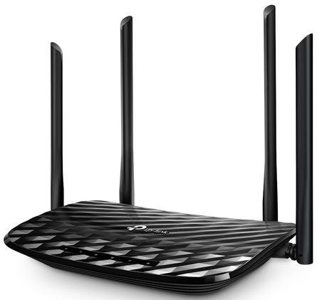 TP-Link AC1200 draadloze router Gigabit Ethernet Dual-band (2.4 GHz / 5 GHz) Zwart
