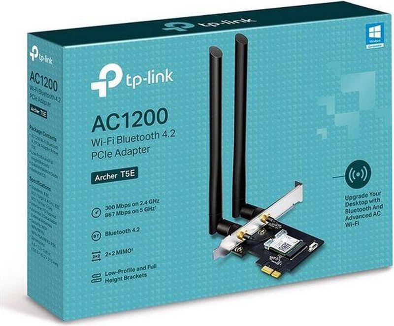 TP-Link - Archer T5E - WLAN / Bluetooth Adapter - AC1200 - Dual-band