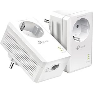 TL-PA7017P Kit AV1000 Gigabit Passthrough - Powerline-Adapter - GigE, HomePlug AV (HPAV), HomePlug AV (HPAV) 2.0, IEEE 1901 - kann mit dem Handy arbeiten (Paket mit 2)