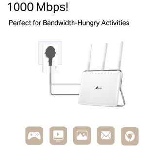 TP-Link TL-PA7017P KIT - Powerline Adapter - Zonder WiFi - 2 Stuks