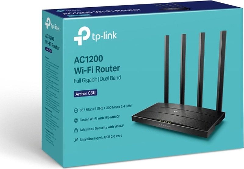 TP-Link Archer C6U - Router - WiFi 5 - 1200 Mbps