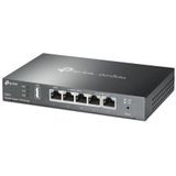 TP-LINK - Omada 5-Port VPN ER605 - Gigabit Multi-WAN VPN-Router - Zwart - Materiaal: Kunststof