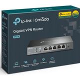 TP-LINK - Omada 5-Port VPN ER605 - Gigabit Multi-WAN VPN-Router - Zwart - Materiaal: Kunststof