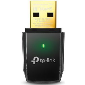 TP-Link - AC600 - Wi-Fi USB Adapter - Zwart - Draadloos