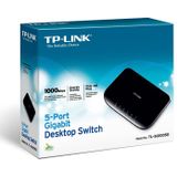 TP-Link 5-poorts Desktop Gigabit Switch, 5 10/100 / 1000M RJ45-poorten, plastic behuizing (TL-SG1005D)