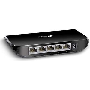 TP-Link - TL-SG1005D - Gigabit Ethernet Switch - Zwart - 5 Poorten - Plug and Play