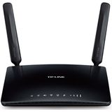 TP-Link, Router 4G LTE 150Mbps WiFi AC 750Mbps, 2 x SMA voor externe antenne, 4 Ethernet-poorten, verwijderbare antennes, modem SIM-kaart voor elke operator (Archer MR200)