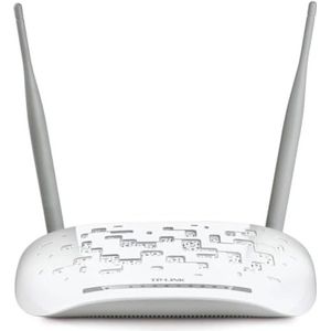 TP-Link TD-W9970 VDSL/ADSL wifi-router (300 Mbit/s (2,4 GHz), USB-poorten voor FTP- en multimediaservers, inclusief VDSL-splitters, bijlage A, geschikt voor Oostenrijk/Zwitserland), 220 V