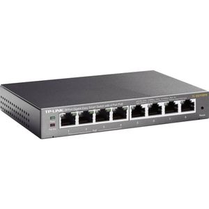TP-Link TL-SG108PE - Netwerkswitch - 8-Poorten - Smart Switch - PoE