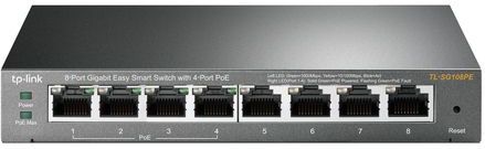 TP-Link TL-SG108PE - Switch - 8 Poorten - 4 PoE - Gigabit - Managed