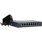 TP-Link 8-poorts Desktop Gigabit Switch, 8 10/100 / 1000M RJ45-poorten, metalen behuizing (TL-SG108)