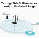 Mercusys - MW300UH - Netwerkkaart - Wit - Draadloze USB-adapter 300Mbps