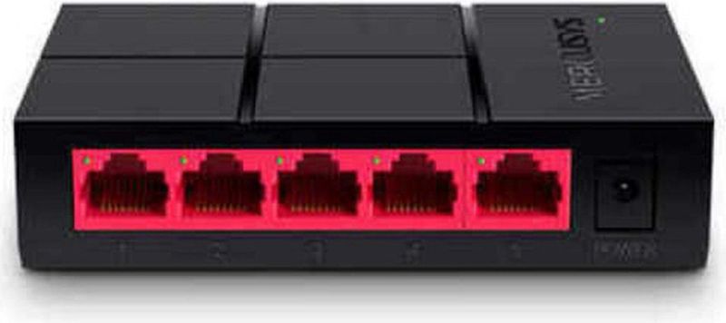 Mercusys - MS105G - Netwerkschakelaar - Zwart - 5 Poorten - 10/100/1000 Mbit/s