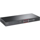 TP-Link - TL-SL1218MP - PoE-Switch - Zwart - 16 Poorten - 192W