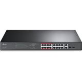 TP-Link TL-SL1218MP - Netwerk Switch - Unmanaged - 16 Poorten