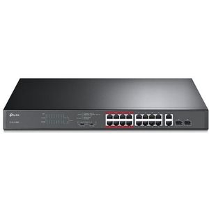 TP-Link - TL-SL1218MP - PoE-Switch - Zwart - 16 Poorten - 192W