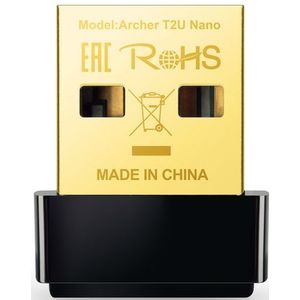 TP-Link - Archer T2U Nano - Netwerkadapter - Dual Band - USB-A - AC600