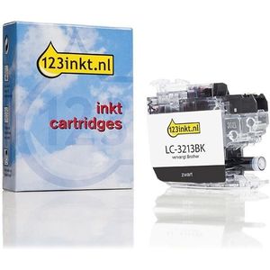 123inkt huismerk vervangt Brother LC-3213BK inktcartridge zwart hoge capaciteit