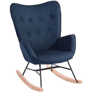 Schommelstoel relaxstoel schommelstoel stoel woonkamer fauteuil Relax Lounge met gewatteerde zitting