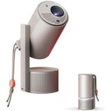 XGIMI MoGo 3 Pro 1080P Mini Projector, Google TV met gelicentieerde Netflix, Ingebouwde verstelbare standaard, Draagbare projector ondersteunt Power Banks, 450 ISO Lumens, ISA 2.0, 2x5W Harman Kardon