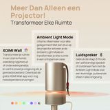 XGIMI MoGo 3 Pro - Draagbare Smart-projector - Beamer - 130° Rotatie - 450 ISO Lumen - Google TV/Netflix