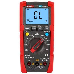 UNI-T UT191E Professionele multimeter met IP65 600V AC/DC, 20A, 10Hz-1MHz