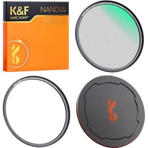 K&F Concept Magnetic 1/4 Black Mist Nano-X filter incl adapterring en lensdop 77 mm