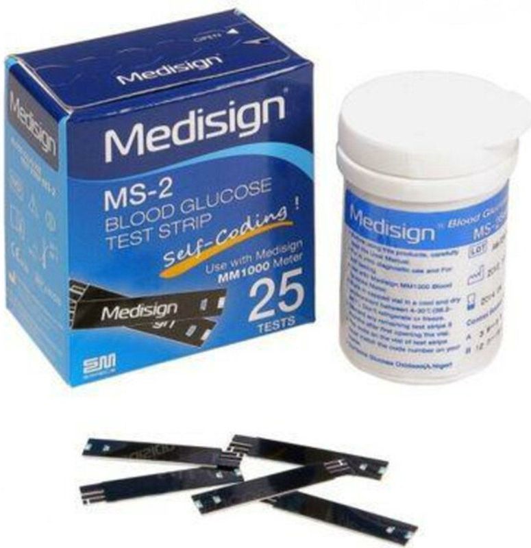 Testjezelf.nu Teststrips Glucosemeter MM1000 Kat En Hond 25 stuks