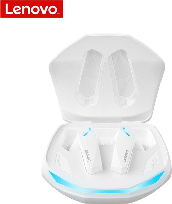 Lenovo - ThinkPlus GM2 Pro - Draadloze Oordopjes - Wit - Bluetooth 5.3 - Noise-cancelling - Waterbestendig