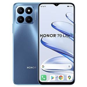 HONOR 70 Lite, Smartphone 5G, 4GB+128GB, 6,5 inch 90Hz FullView Display, 5000 mAh, Android 12, Dual SIM, Ocean Blue