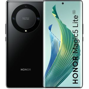 Honor Magic5 Lite (256 GB, Middernachtelijk zwart, 6.67"""", Dubbele SIM, 64 Mpx, 5G), Smartphone, Zwart