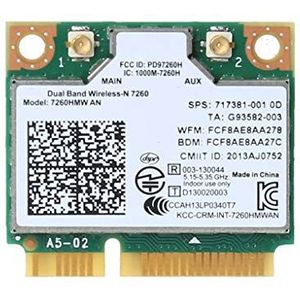 zkm111 Wifi Draadloze Kaart voor AC7260 7260HMW AC Mini PCI-E 2.4G/5Ghz Wlan Adapter