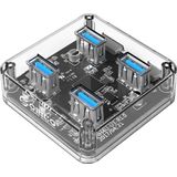 Orico USB 3.0 Hub 4x USB 3.0 poorten - Transparant