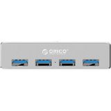 Hub met clip-on design 4 USB 3.0 poorten - Aluminium