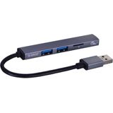 Orico - Hub USB-C 3x USB-A - Grijs - Aluminium - 5 Gbps