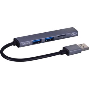 Orico - Hub USB-C 3x USB-A - Grijs - Aluminium - 5 Gbps