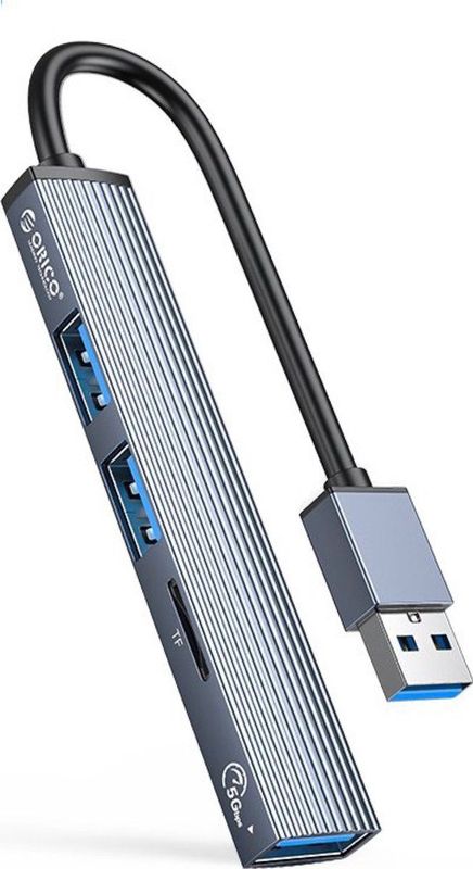 ORICO HUB USB-C 3X USB-A, MICROSD, 5 GBPS, ALU