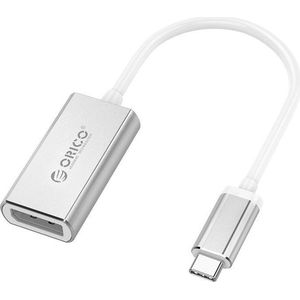 Orico USB-C naar DP adapter 4K Ultra HD @60Hz - Aluminium - Zilver