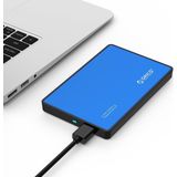 Orico - HDD Behuizing - Blauw - Voor 2,5 inch SATA HDD/SSD - USB3.0