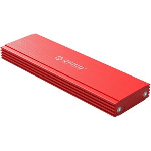Orico premium behuizing voor M.2 NVMe PCIe SSD (max. 80 mm, tot 2 TB) - USB3.1 / aluminium (rood)