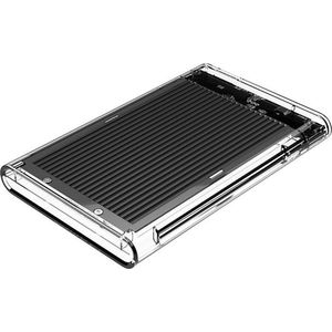 ORICO 2.5 inch harde schijf behuizing - transparant/aluminium - zwart