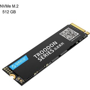 Orico M.2 NVMe interne SSD 2280 - 512GB - Troodon serie - 3D NAND flash - Zwart